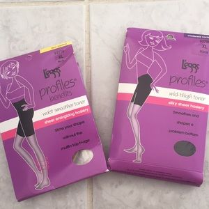 Nude & Black hosiery